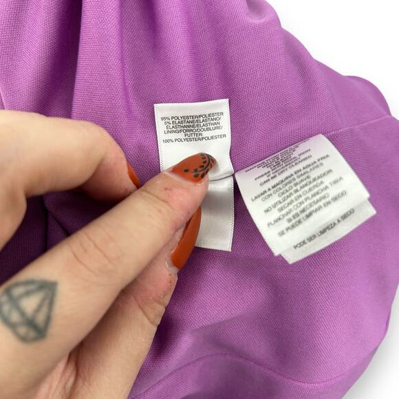 NEW Rachel Roy Halter Sheath Dress Magenta Purple Fitted Cocktail Career Work - Picture 12 of 13